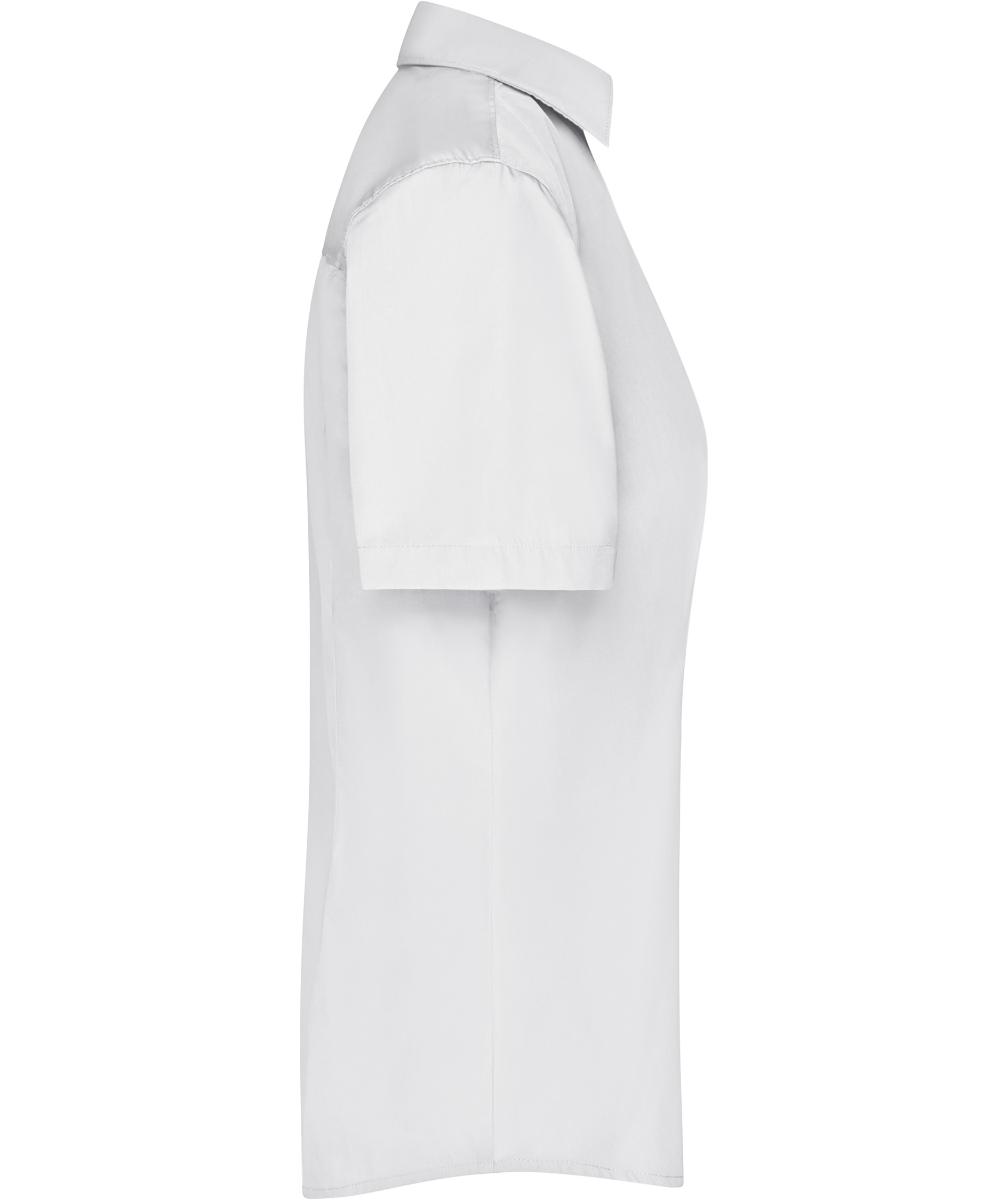 James & Nicholson women's short-sleeved Modern fit shirt, White, large image number 2