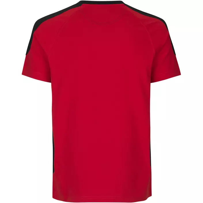 ID Pro Wear kontrast T-skjorte, Rød, large image number 1