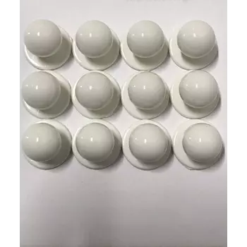 Hejco Cuisinier 12-pack chefs buttons, White