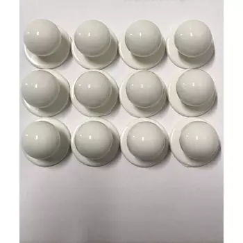 Hejco Cuisinier 12-pack chefs buttons, White