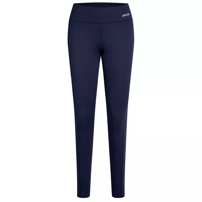 Zebdia women´s running tights, Navy, large image number 0