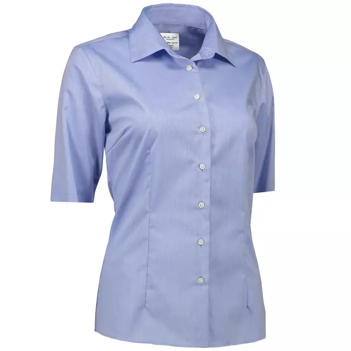 Seven Seas Fine Twill kortärmad Modern fit skjorta dam, Ljusblå, large image number 2