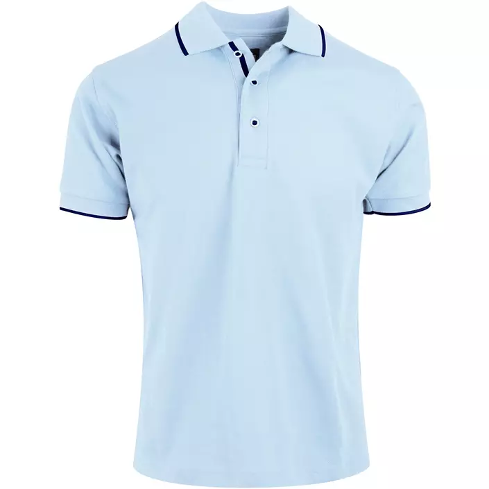 YOU Benidorm polo shirt, Light blue/marine, large image number 0