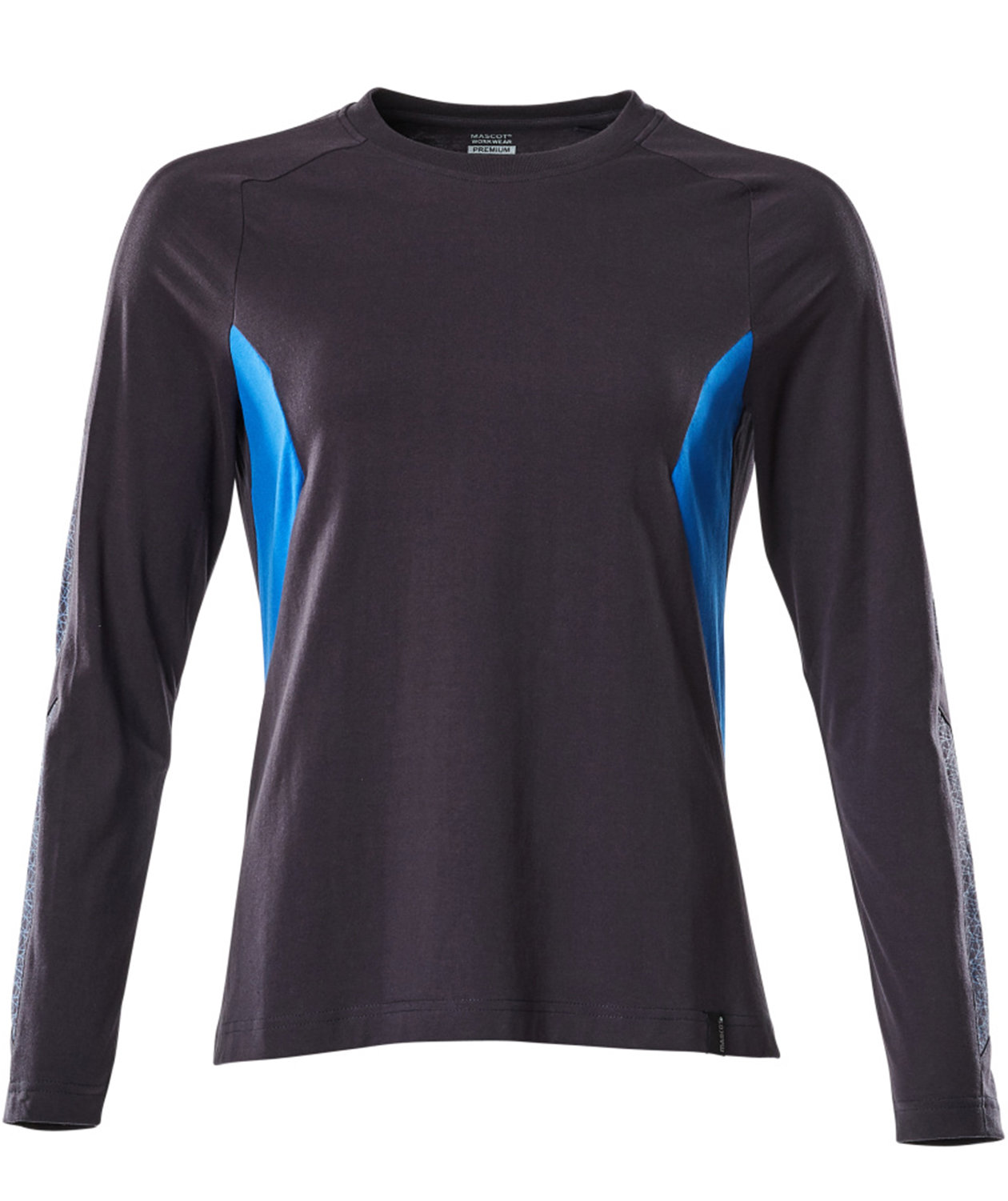 Mascot Accelerate lang&aelig;rmet dame T-shirt, M&oslash;rk Marine/Azurbl&aring;, large image number 0