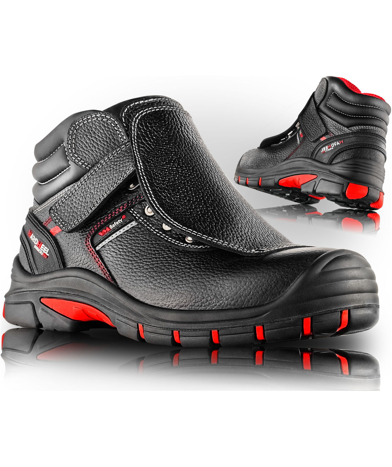 VM Footwear Bolton safety boots S3L, Black/Red, large image number 2