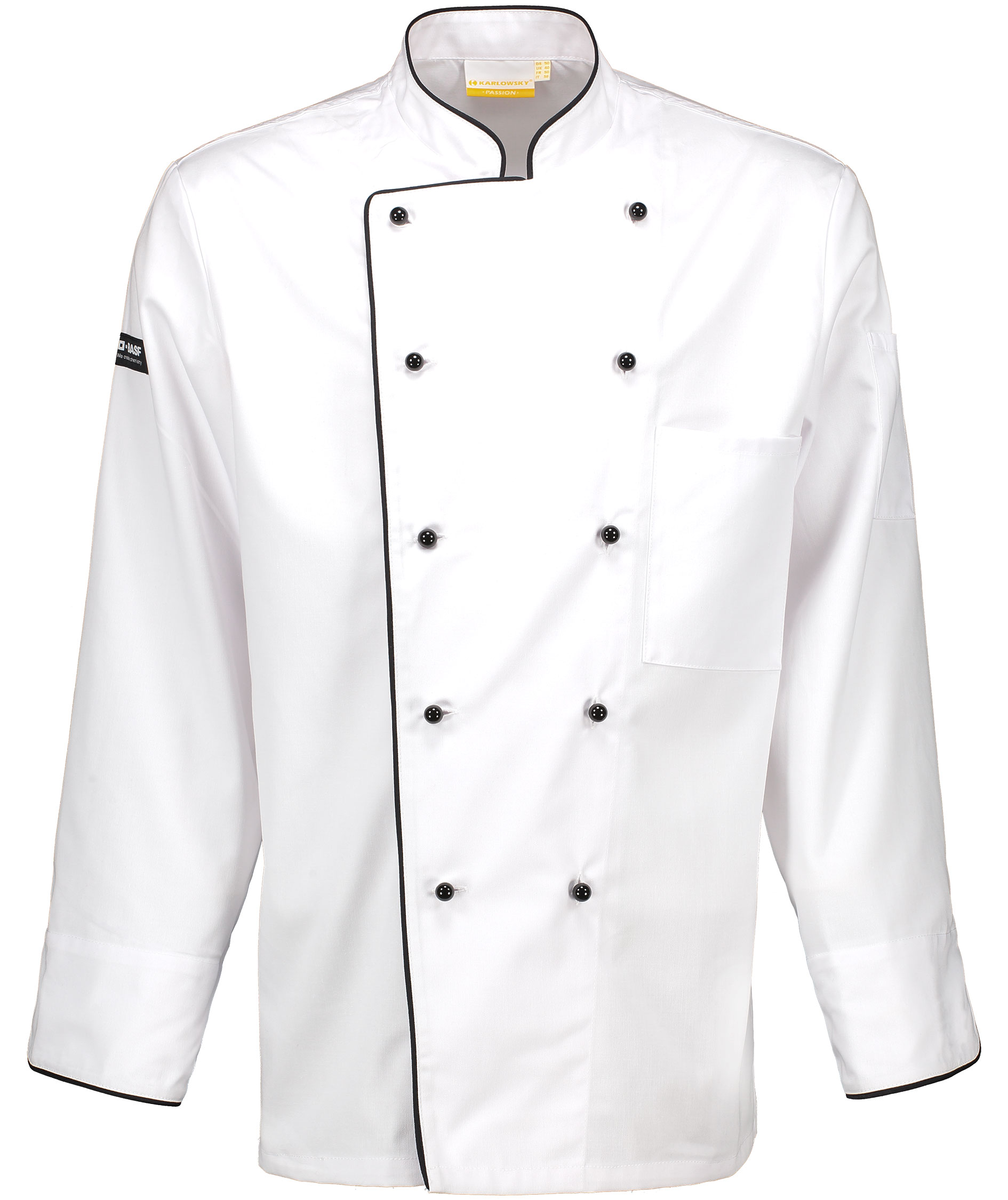 Karlowsky kockjacka utan knappar, Vit/Svart