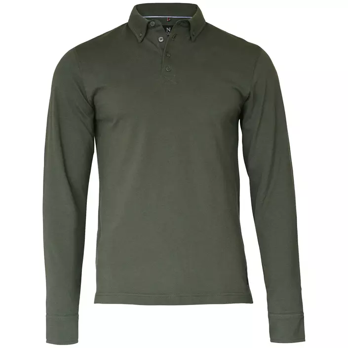 Nimbus Carlington langermet polo T-skjorte, Olivengrønn, large image number 0