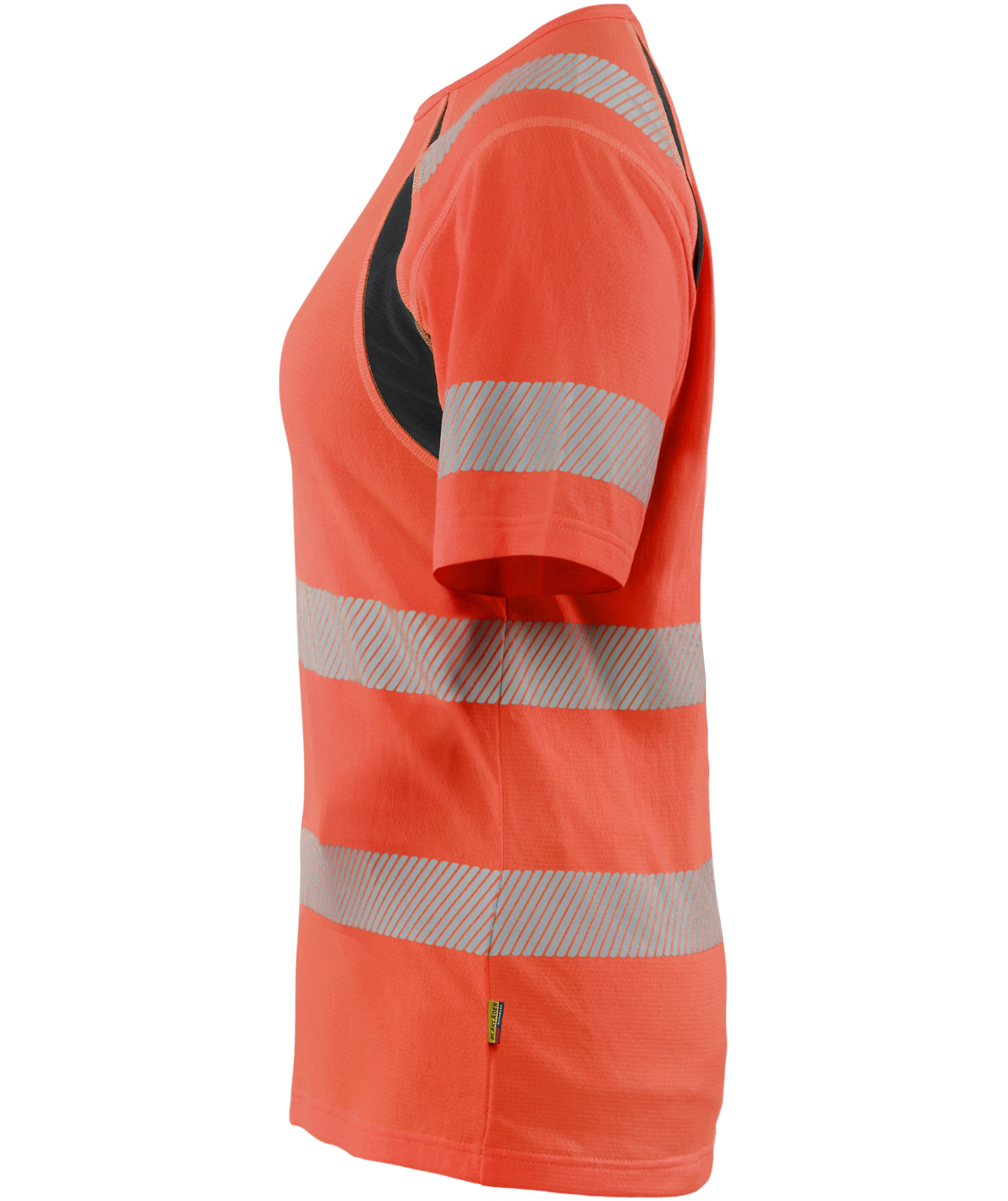 Bl&aring;kl&auml;der T-shirt dam, Varsel r&ouml;d/svart, large image number 4