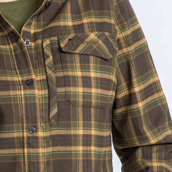 Pinewood Abisko Hiking Regular Fit dameskjorte, Moss green, large image number 4