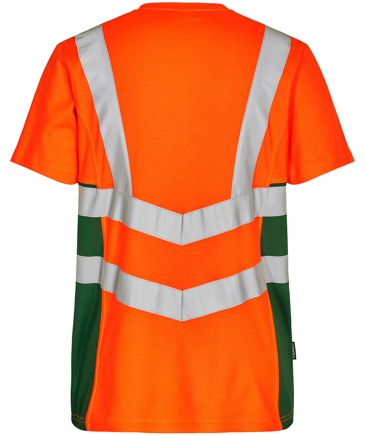 Engel Safety T-shirt, Hi-vis Oransje/Gr&oslash;nn, large image number 1