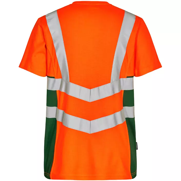 Engel Safety T-shirt, Hi-vis Orange/Grøn, large image number 1