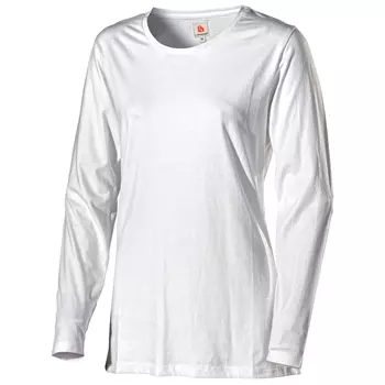 L.Brador langärmeliges Damen T-Shirt 6015B, Weiß