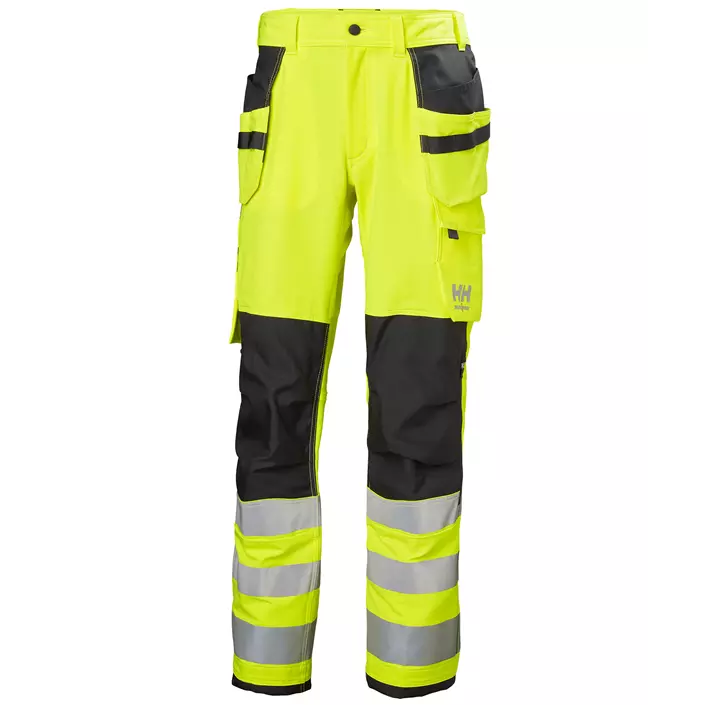 Helly Hansen Alna 4X craftsman trousers full stretch, Hi-vis yellow/Ebony, large image number 0