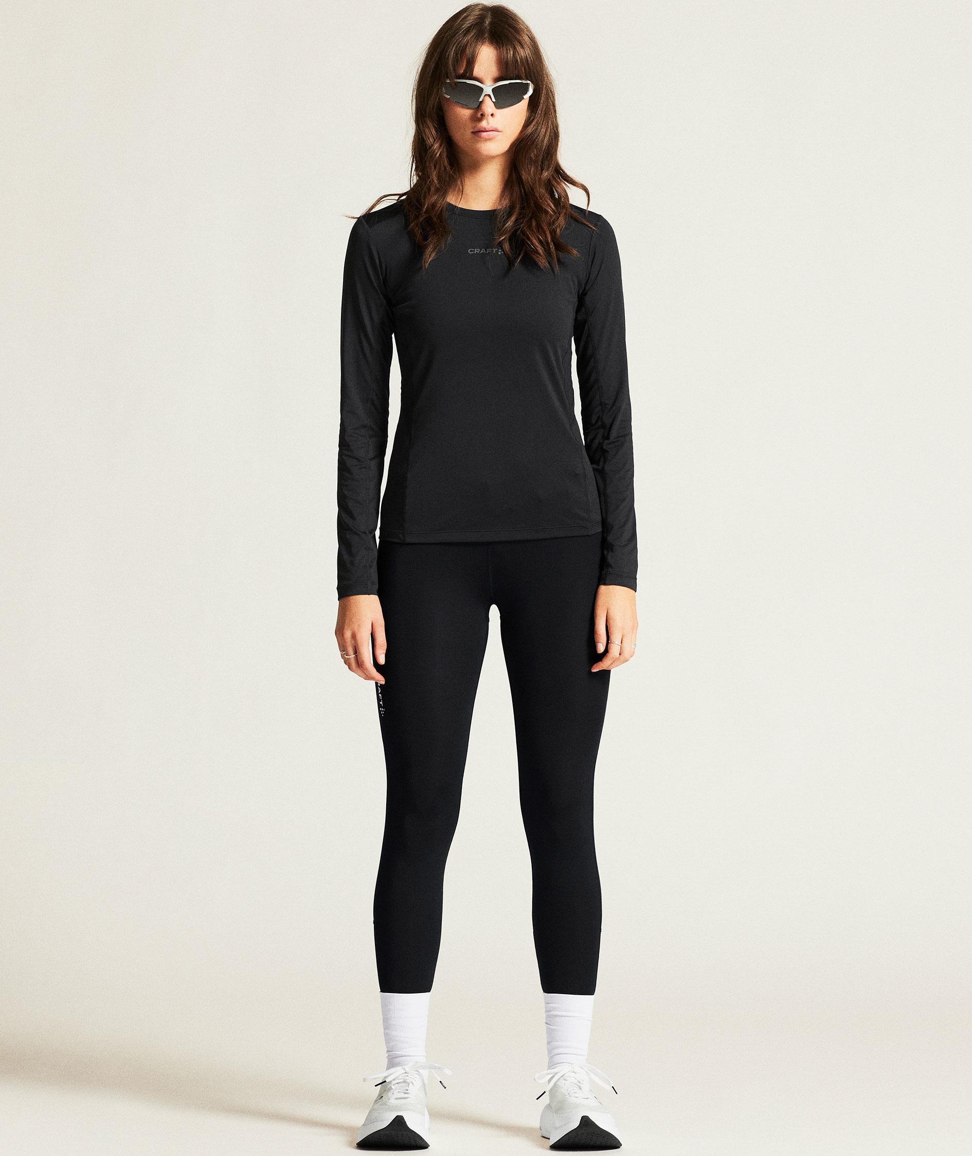 Craft ADV Essence women's long-sleeved T-shirt, Black, large image number 9