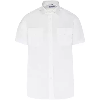 Angli Classic Fit short-sleeved uniform shirt, White