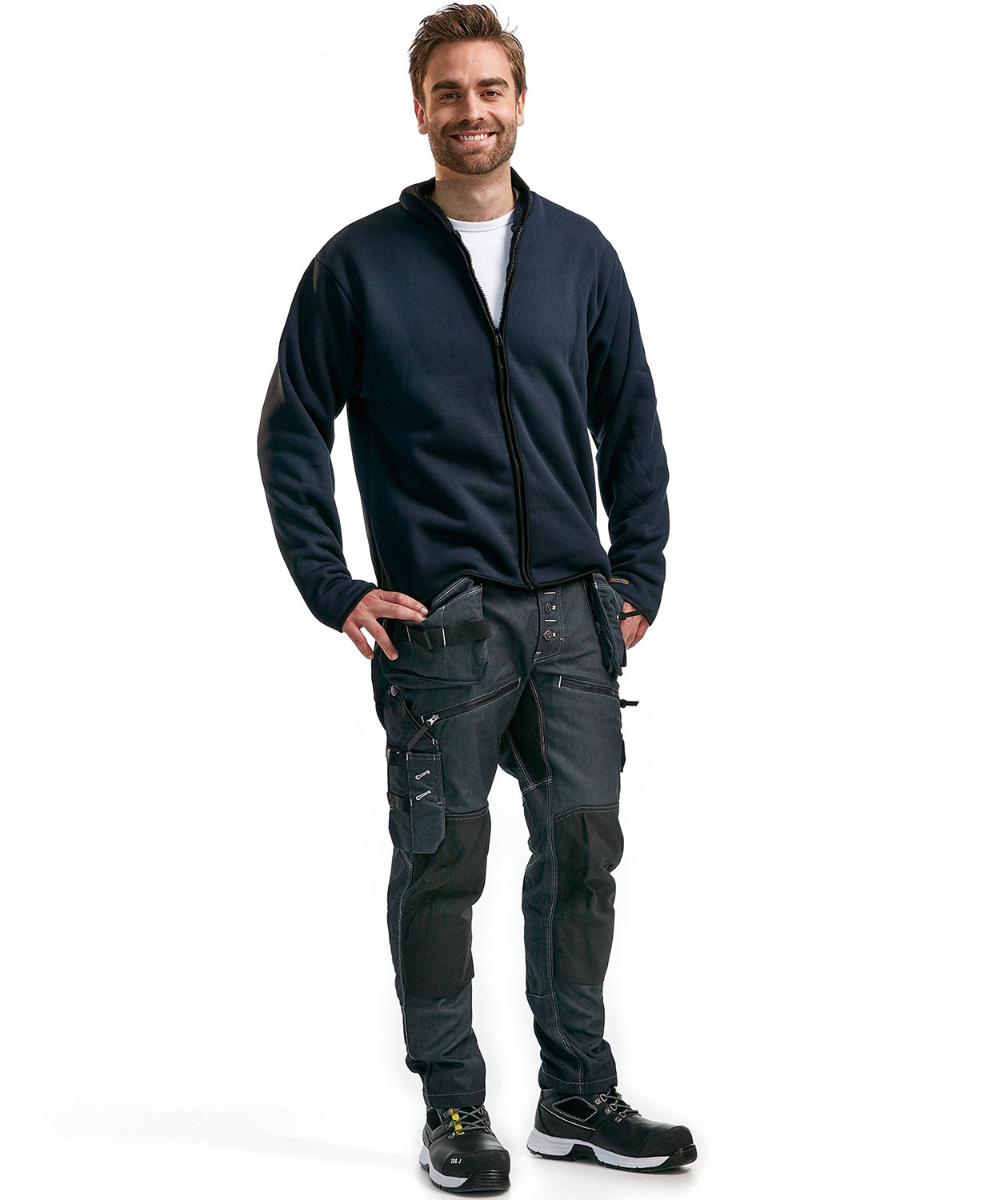 Bl&aring;kl&auml;der fibre pile jacket, Marine Blue