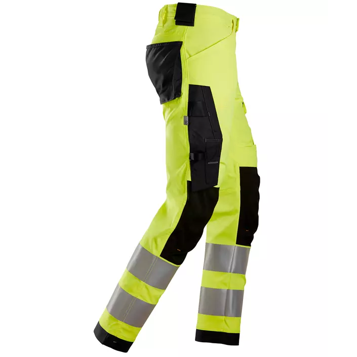 Snickers AllroundWork work trousers 6343, Hi-vis Yellow/Black, large image number 3