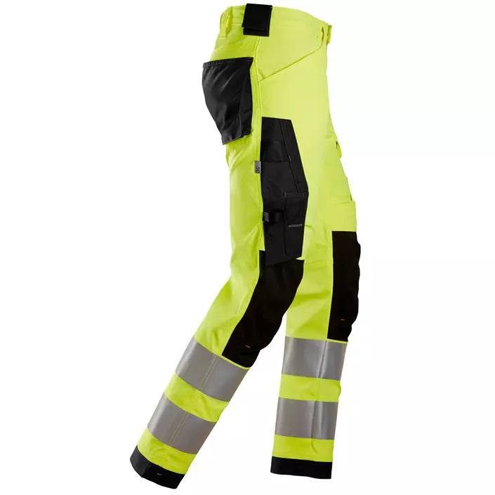 Snickers AllroundWork work trousers 6343, Hi-vis Yellow/Black, large image number 3
