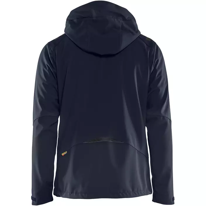 Blåkläder softshelljakke, Mørk Marine/Hi-Vis Gul, large image number 1