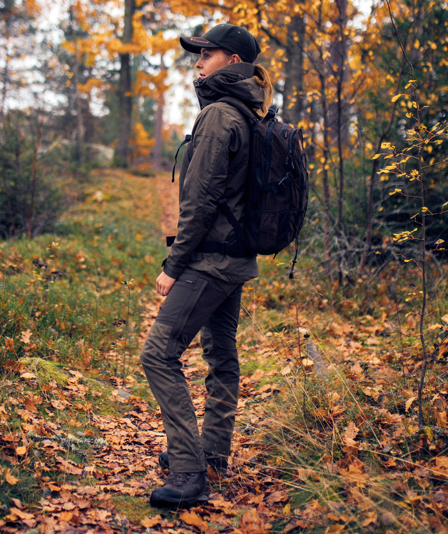 Pinewood Outdoor rygs&aelig;k 22L, Suede brun, Suede brun, large image number 3