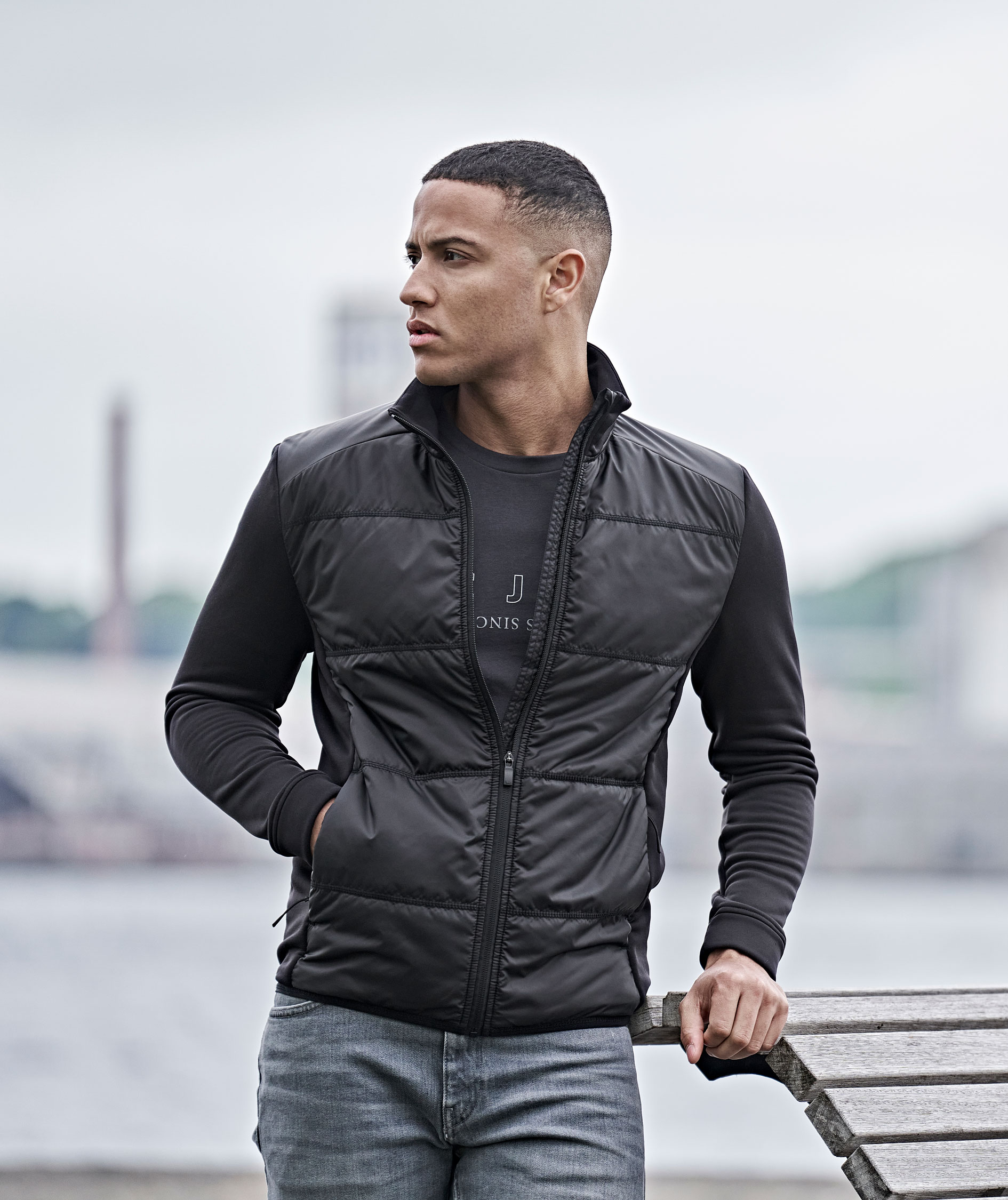 Tee Jays hybrid-stretch jacket, Black, large image number 1