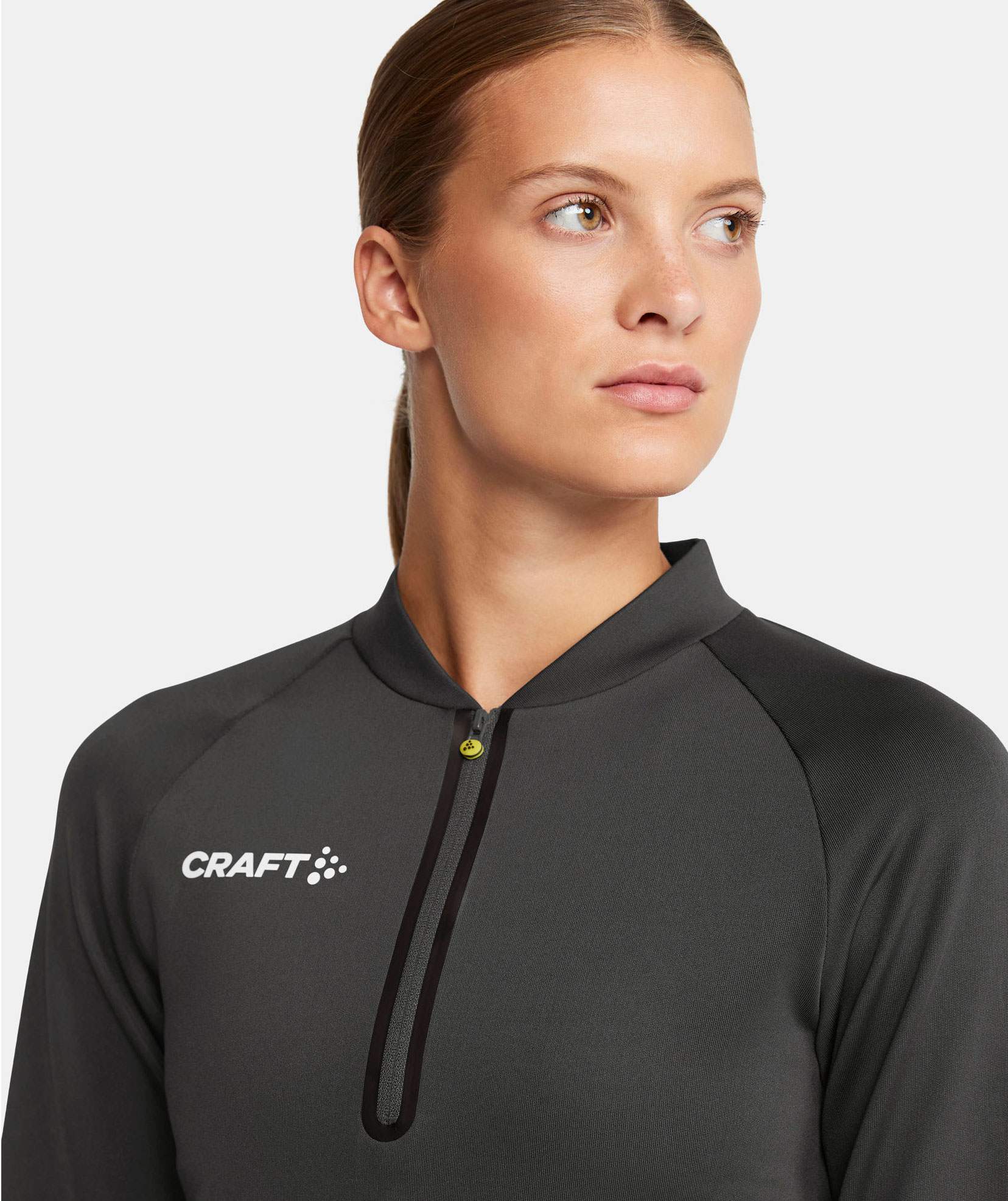 Craft Extend halfzip dame treningsgenser, Asphalt, large image number 4