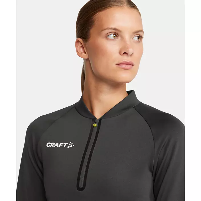 Craft Extend halfzip dame treningsgenser, Asphalt, large image number 4