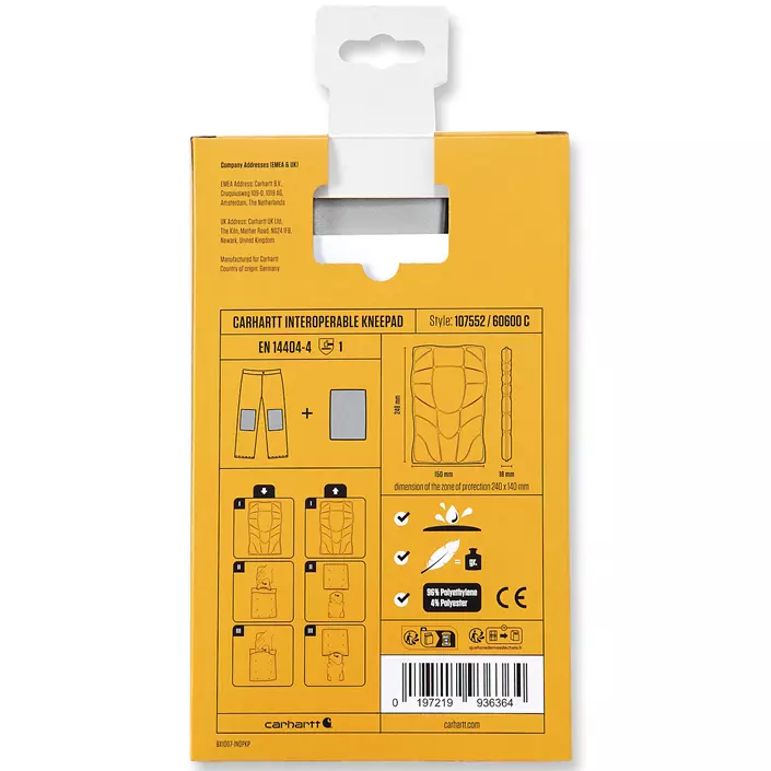 Carhartt knäskydd, Gray, Gray, large image number 3