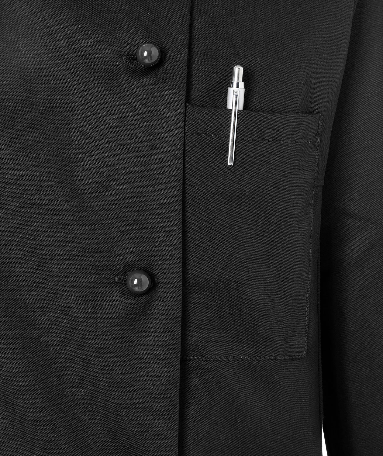 Karlowsky Agathe women's chefs jacket without buttons, Black, large image number 5