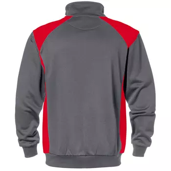 Fristads sweatshirt 7048, Grey/Red