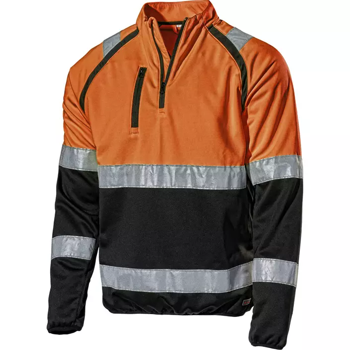 L.Brador sweatshirt 4171P, Varsel Orange/Svart, large image number 0