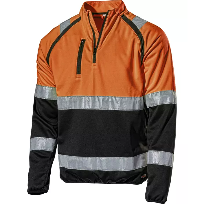 L.Brador sweatshirt 4171P, Hi-Vis Orange/Sort, large image number 0