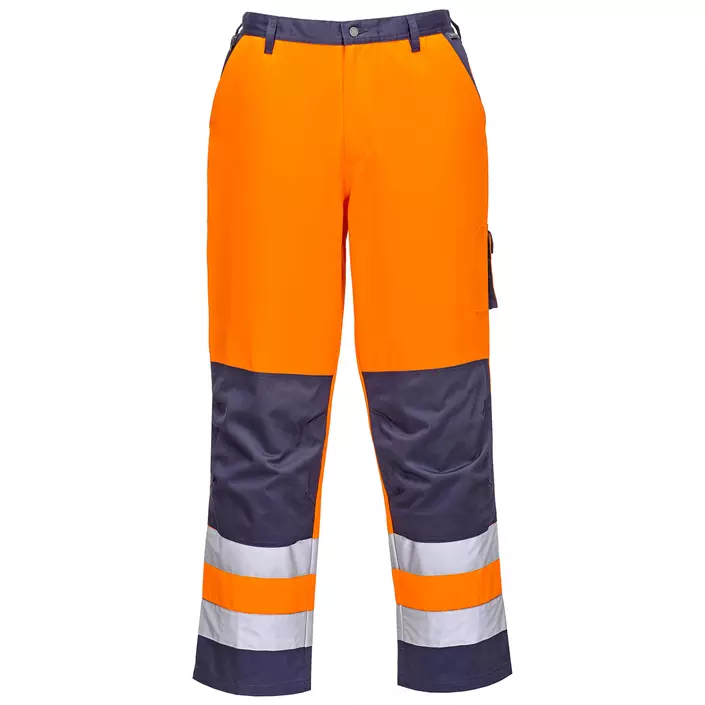 Portwest work trousers, Orange/Marine, large image number 0