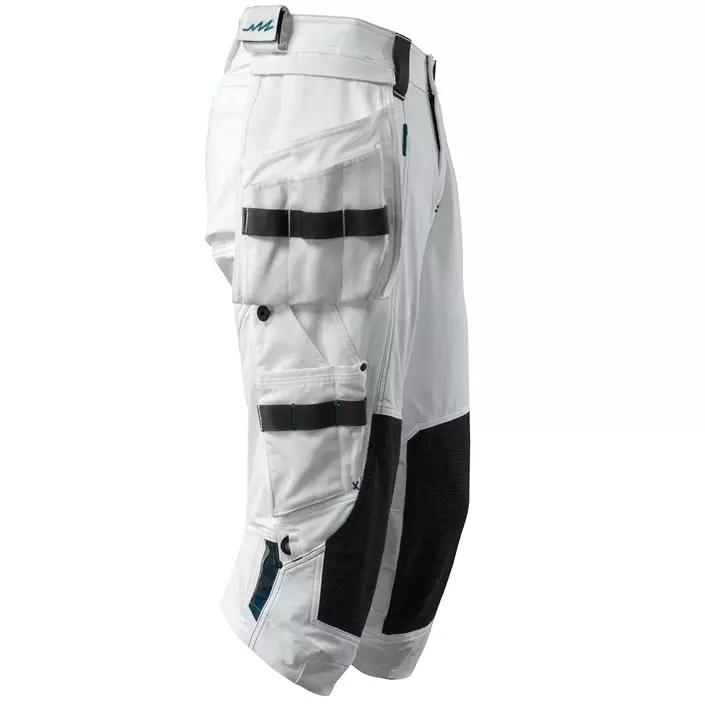 Mascot Advanced craftsman knee pants full stretch, White, large image number 3