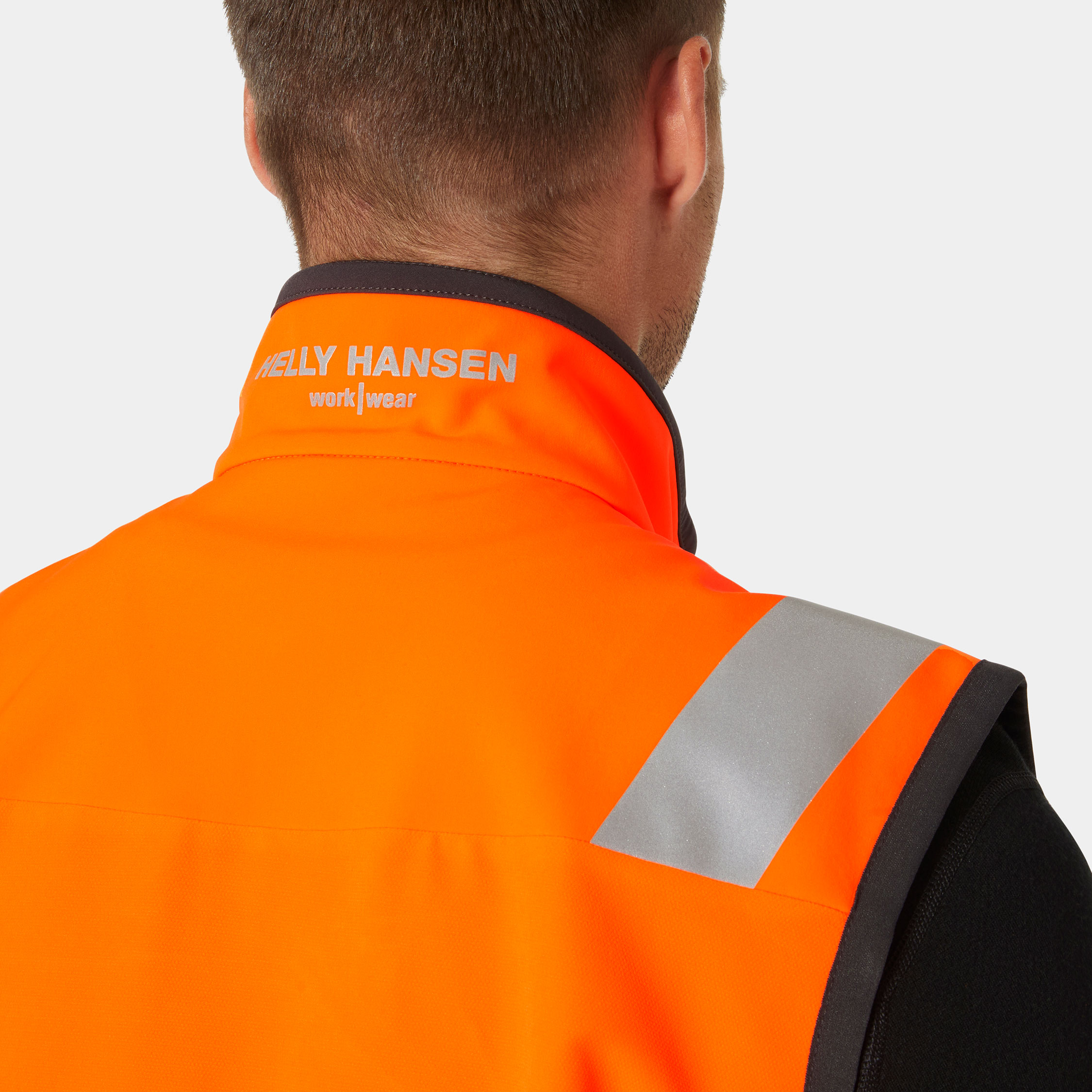 Helly Hansen Alna 4X Tech vest full stretch, Hi-vis Orange/Ebony, large image number 5