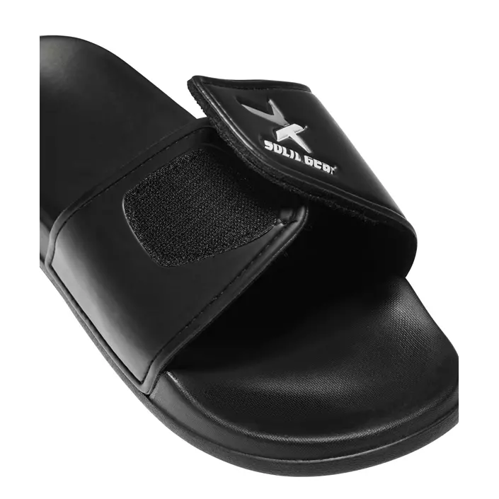 Solid Gear Slide Moon shower sandals, Black, large image number 1