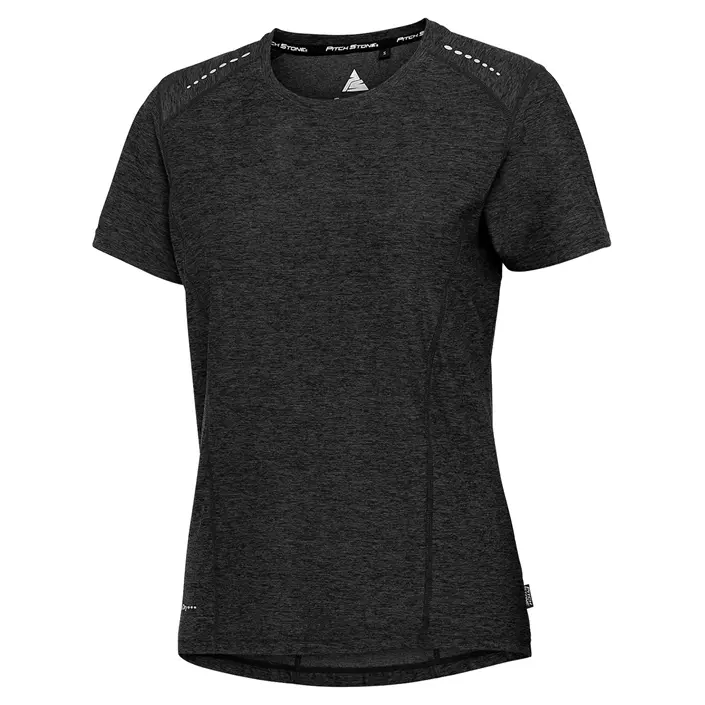 Pitch Stone women's T-shirt, Black melange, large image number 0