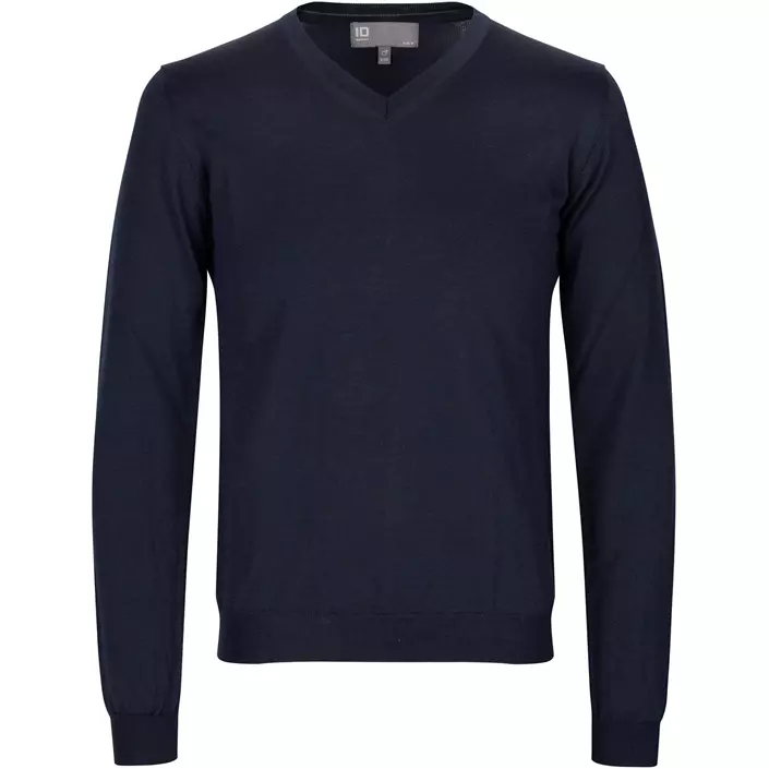 ID knitted pullover with merino wool, Marine Blue, large image number 0