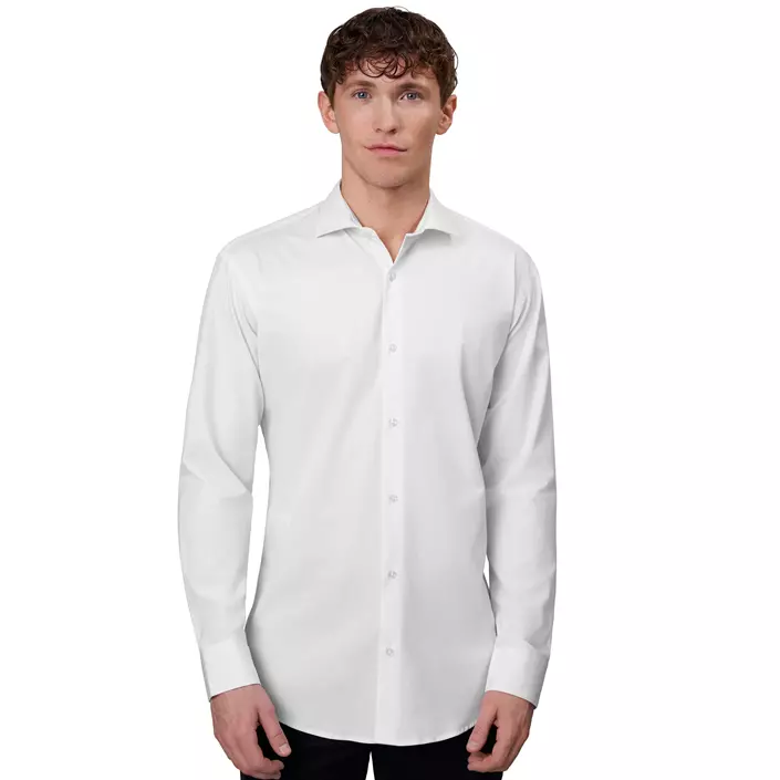 Seven Seas hybrid Modern fit skjorte, Hvid, large image number 1