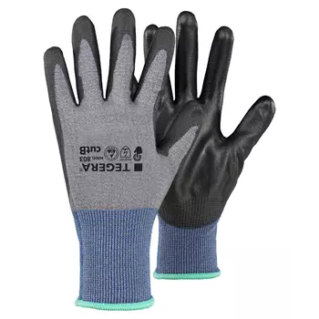 Tegera 803 ESD cut protection gloves Cut B, Black/Grey/Blue