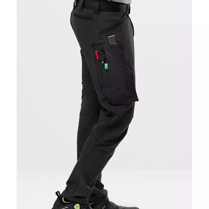 Snickers FlexiWork service trousers 6873 full stretch, Black/Black, large image number 6