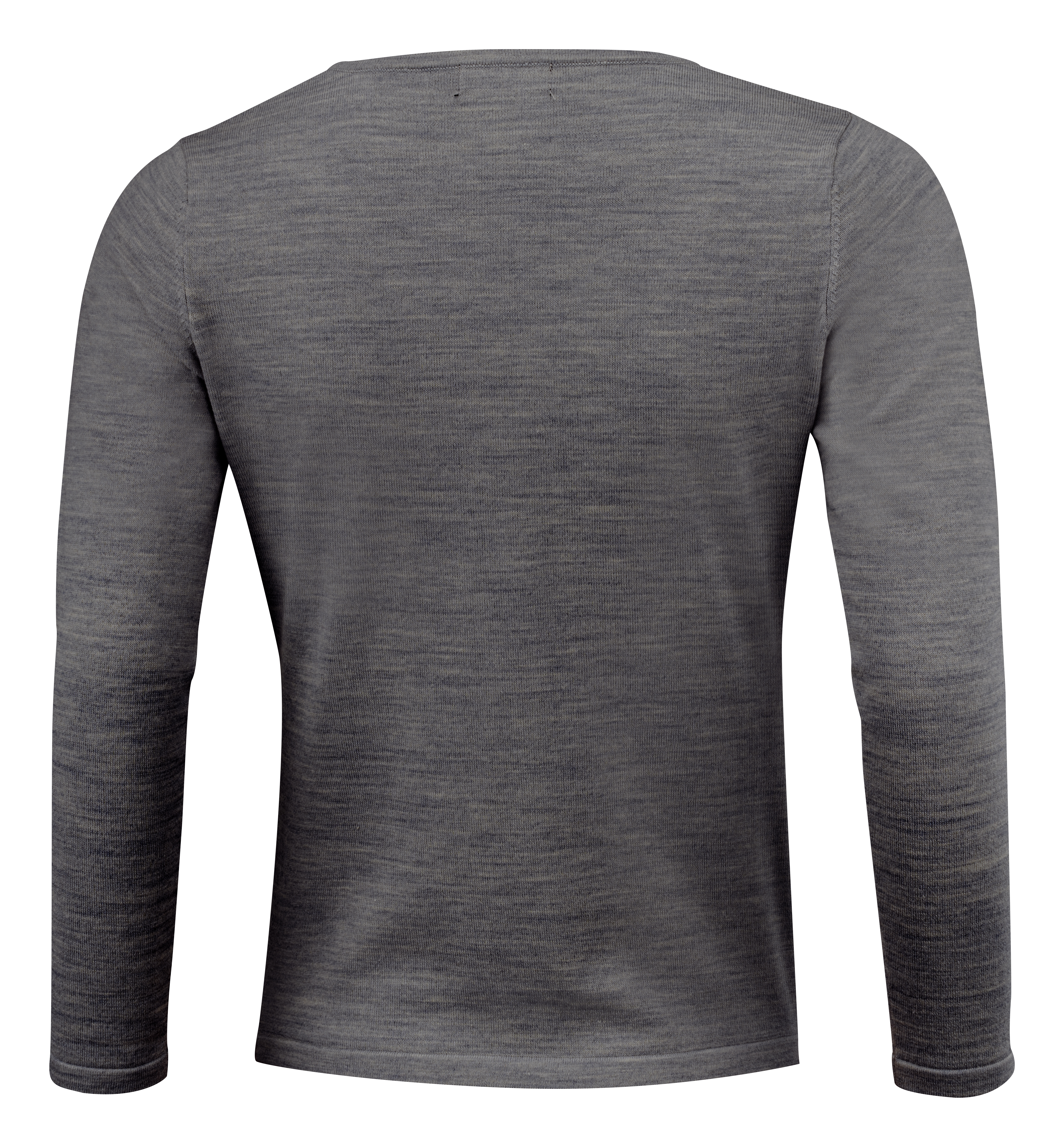 J. Harvest & Frost women's knitted pullover with merino wool, Dark Grey Melange