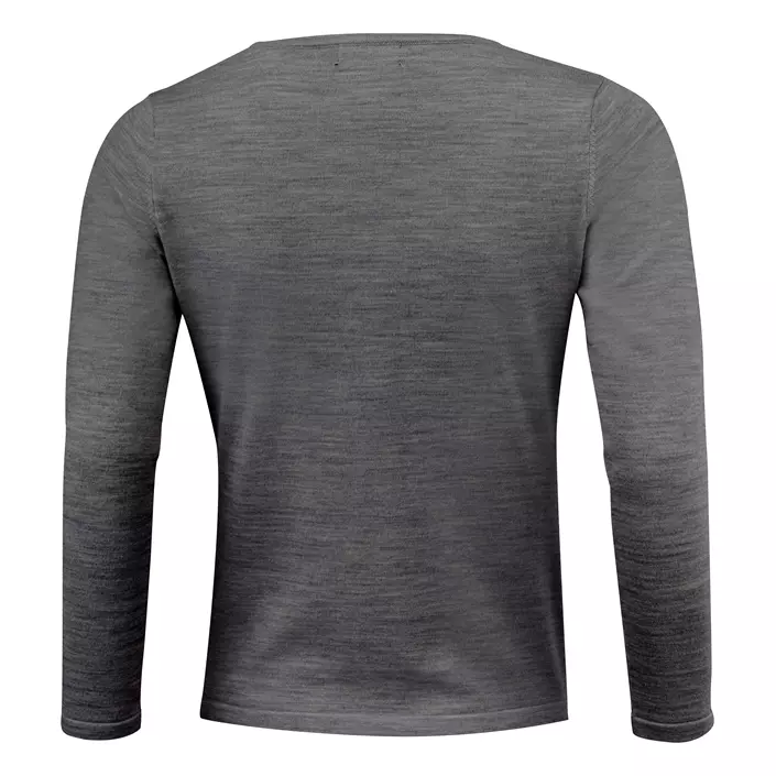 J. Harvest & Frost stickad tröja med merinoull dam, Dark Grey Melange, large image number 1