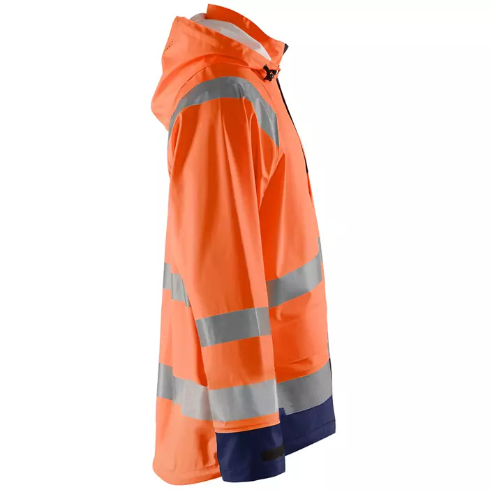 Blåkläder rain jacket Level 1, Hi-vis Orange/Marine, large image number 3