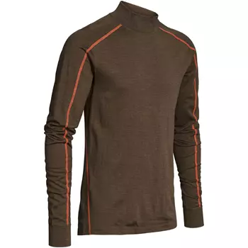 Northern Hunting Asthor Lue baselayer sweater with merino wool, Brown