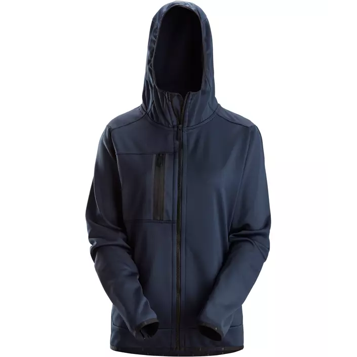 Snickers AllroundWork fleece hoodie dam 8057, Navy, large image number 0