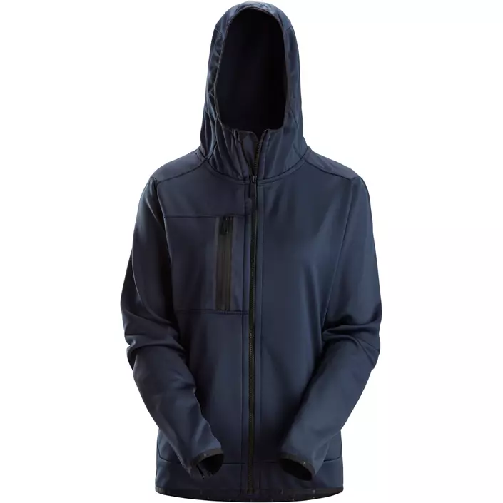 Snickers AllroundWork women's fleece hoodie 8057, Navy, large image number 0