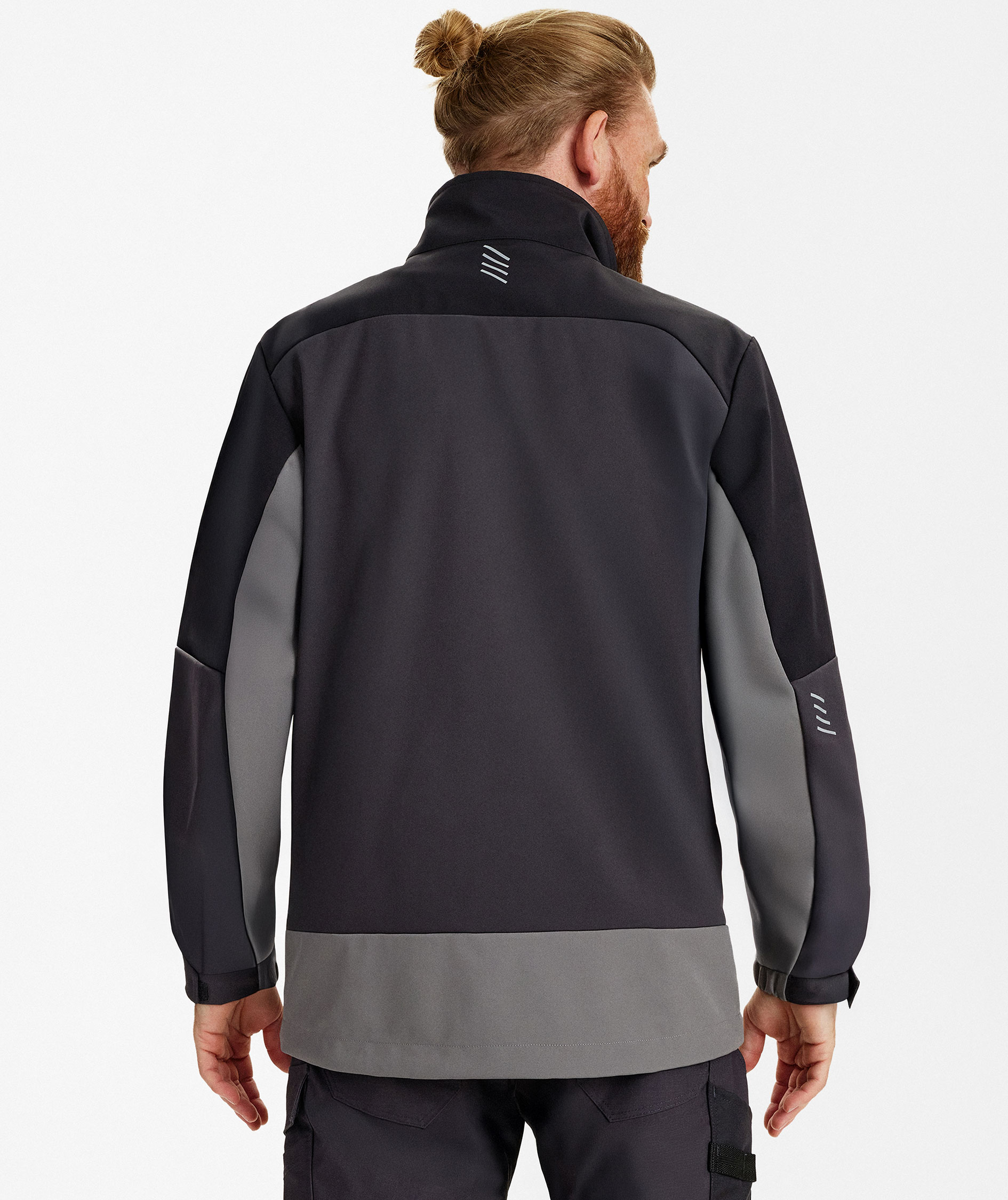 Engel Entire softshelljakke, Anthracite Grey/Black, large image number 4