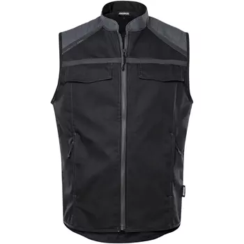 Fristads work vest 5555 STFP, Black/Grey