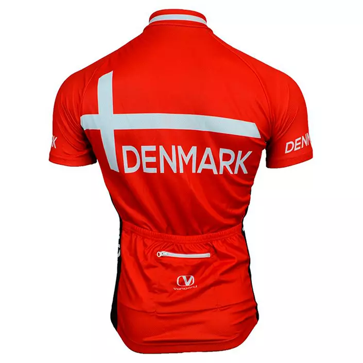 Vangàrd Denmark short-sleeved junior jersey, Red, large image number 1